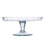 Soporte de cristal para tartas P-7 óptico H:7cm P:19cm