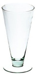 Jarrón de cristal con tallo W-148 H:20cm D:10,5cm