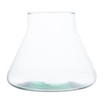 Glass vase W-414A H:15cm D:19cm