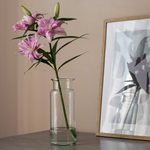 Jarrón de cristal W-332H H:25cm D:10cm