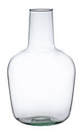 Botella florero de cristal W-597 A: 30 cm P: 18 cm