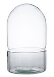 Huevo terrario de cristal W-608A+W-609A H:32cm D:18cm Sin agujero