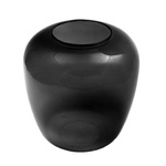 Jarrón de cristal W-586 H:20cm P:19cm humo