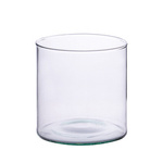 Glass cylinder vase H:14cm D:12cm