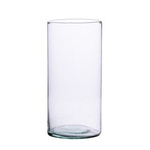 Glass cylinder vase H:24,5cm D:15cm S-45E