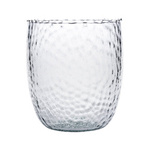 Glass flower pot W-507 bubble H:16cm D:14cm