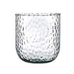 Glass flower pot W-507B1 bubble H:11,5cm D:11,5cm