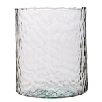 Jarrón cilíndrico de cristal H:15cm P:15cm