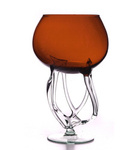 Goblet "Root" red H:27cm D:17cm