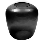 Jarrón de cristal W-586A ahumado H:25,5cm P:23,5cm