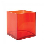 Cuadrado acrílico rojo 12x12cm