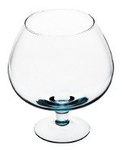 Glass cognac vase H:23cm D:20cm