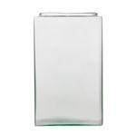 Square glass vase  KW-3A H:18,5cm D:11,5