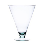 Glass stemmed vase W-ST 15/12 H:15cm D:12cm