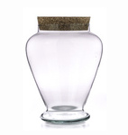 Glass terrarium + cork W-505 H:22cm D:17,5cm