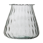 Jarrón de cristal W-414F A:24,5cm P:22,5cm