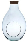 Glass terrarium W-379+side hole+cork H:37cm D:23cm