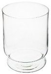 Jarrón de cristal W-182A H:30cm D22,5cm