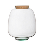 Terrarium glass vase  W-557/I+cork H:21,5 cm D:19 cm