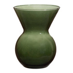 Coloured glass vase W-569 H:15cm D:12cm green