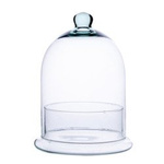Glass dome W-308A+base W-308 H:25cm D:19cm