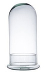 Glass dome W-315E1+cylinder H:40cm D:20cm