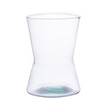 Glass vase W-195E H:20cm D:12cm