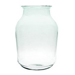 Glass jar vase W-475A H:37cm D:26cm