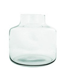 Glass vase W-395A H:21,5cm D:21,5cm