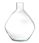 Glass bottle vase H:32cm D:26cm W-556+side hole
