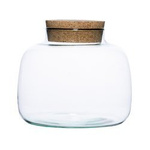 Glass jar WL-62 + cork H:18cm D:22cm
