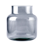 Glass jar vase W-395C H:20cm D:19cm Taupe