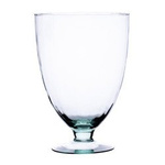 Stemmed glass vase WD-5A optic H:24cm D:16,5cm