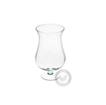 Stemmed glass vase W-112A H:29,5cm D:16cm