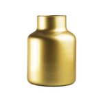 Jarrón de cristal W-395K2 A:20cm P:14,5cm Oro