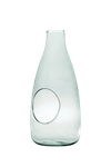 Glass bottle vase W-519+side hole H:33cm D:15cm