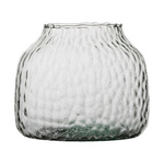 Jarrón de cristal WL-63 martillado H:12cm D:15,5cm