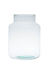 Glass jar vase H:25cm D:19cm W-395C1