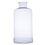 Jarrón de cristal para terrario W-300+cilindro H:46cm P:22cm