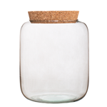Glass terrarium vase  W-606C+cork H:25cm D:15cm