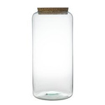 Glass jar vase W-605B +cork H:40cm D:19cm