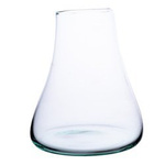 Vidrio fundido soplado a mano 15-18cm fondo plano