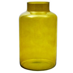 Jarrón de cristal W-395K1 H:25cm P:14,5cm ámbar