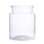 Glass jar vase W-332P5 H:20cm D:15cm
